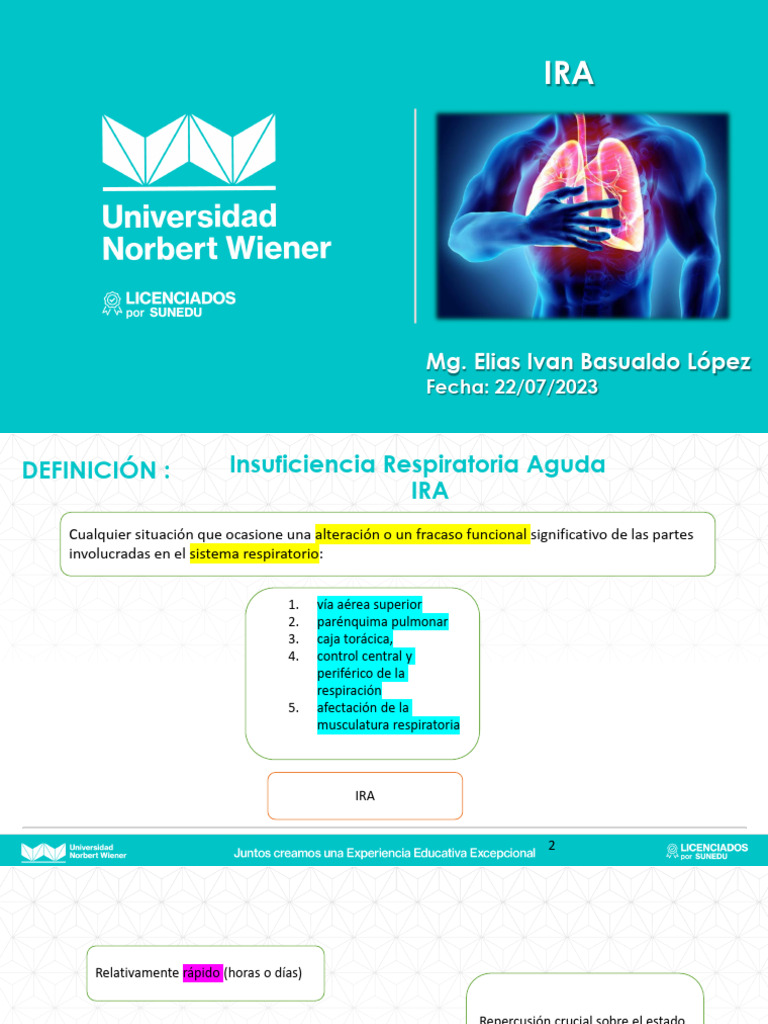 Sdra - Ira | PDF | Pulmón | Edema