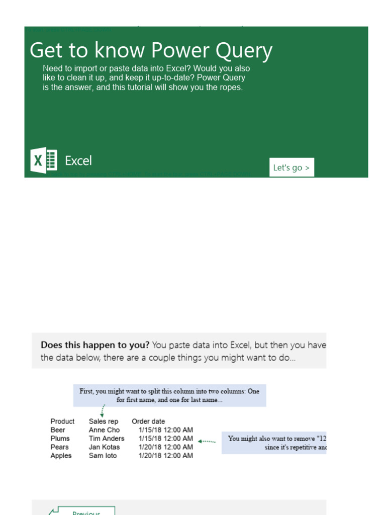 Power Query Tutorial1 | PDF | Microsoft Excel | Drink