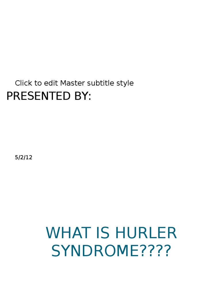 Understanding Hurler Syndrome: Causes & Treatments | PDF | Wellness ...