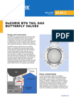 Dezurik Tail Gas High Performance Butterfly Valve BTG Dezurik BTG Tail Gas Butterfly Valves 45-00-3