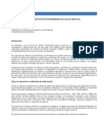 El Proceso de Valoracion en Enfermeria de Salud Mental