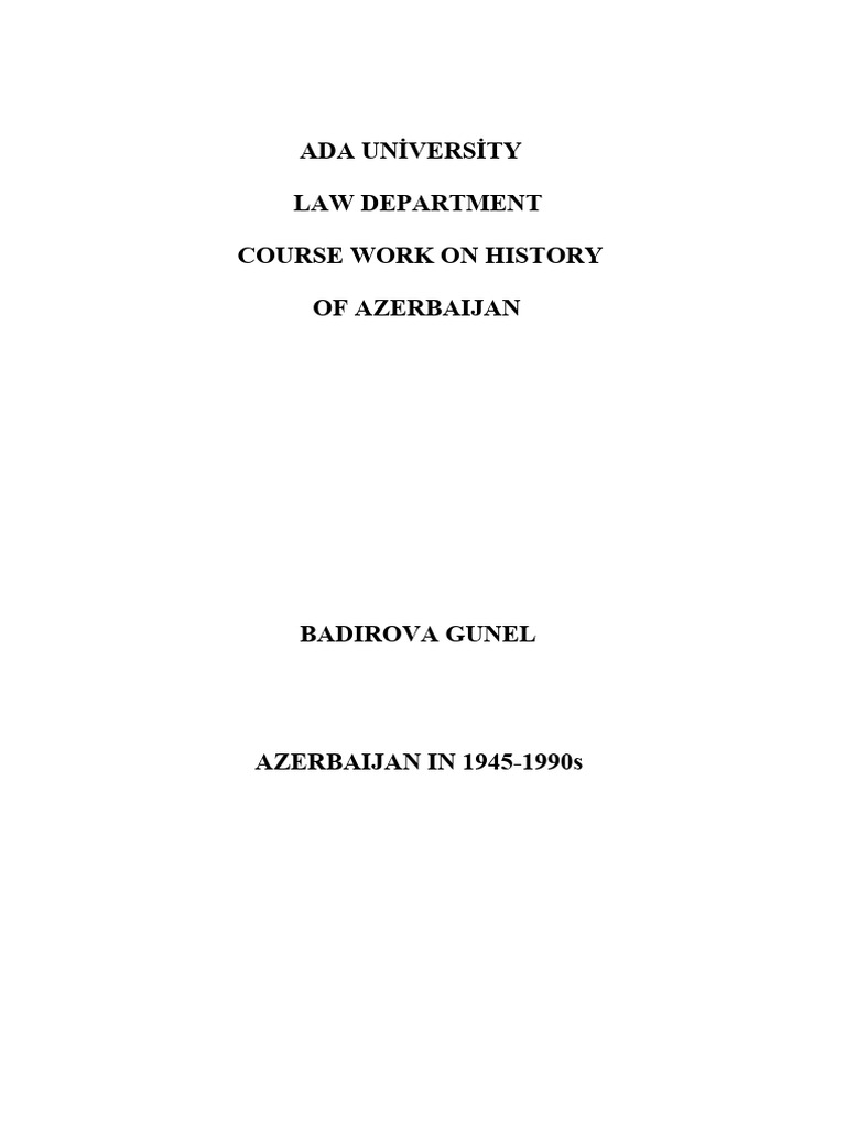 Azerbaijan In 1945 Pdf Politics Of The Soviet Union Soviet Union