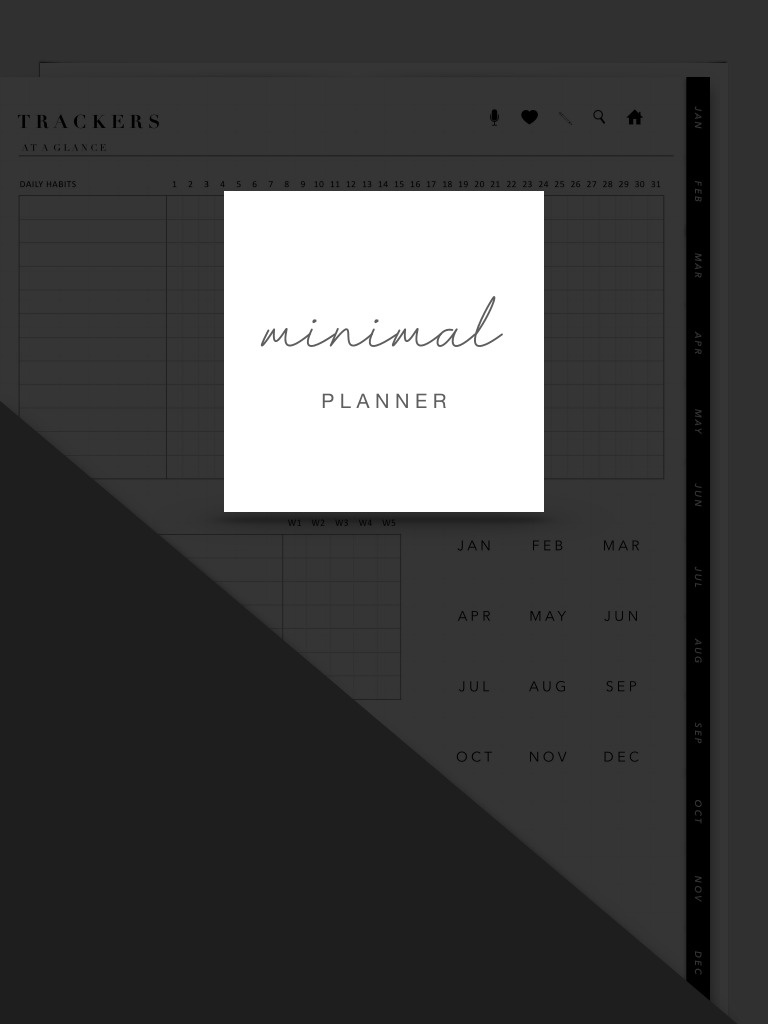 April Freebie - Minimal Planner | PDF
