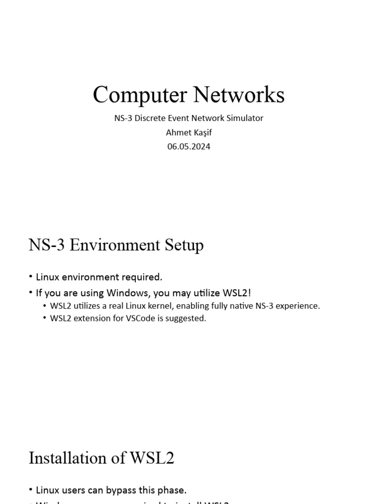 NS-3 Installation Guide for Windows/Linux | PDF | System Software ...