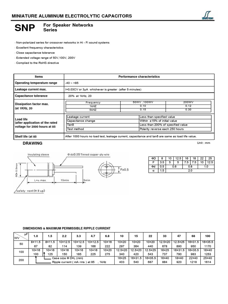 Surface Mount Aluminum Capacitors Guide | PDF | Capacitor | Energy Storage