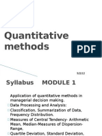 Quantitative Methods