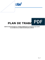 PLAN DE TRABAJO INSPECCION INTERNA TRANSFORMADOR S.E. QUELLOPATA