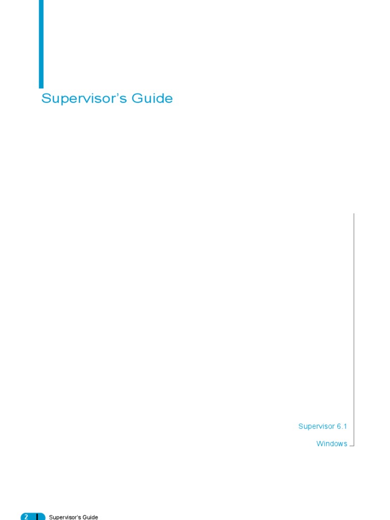 Supervisor | PDF