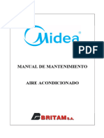 Manual de mantenimiento RoofTop Midea 12,5 y 30TR
