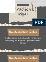 Retraction of Rizal