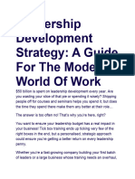 Leadership Development Strategy