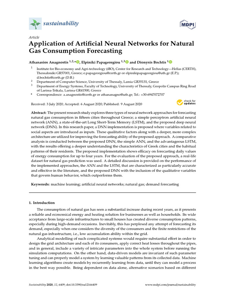 Application of Artificial Neural Networks For Natu | PDF | Artificial ...
