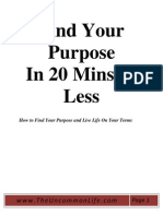 Find Your Purpose in 20 Mins or Less.