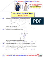 30. Đề Tự Tin Bứt Phá Số 15 Lớp Toán Thầy Thuận Thầy Hiếu Live Đề Thi
