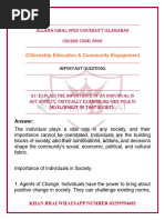 Assignment Title Page For Aiou Assignment | PDF