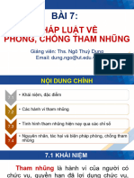 Bài 7 - Pháp luật về PCTN