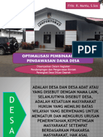 OPTIMALISASI PEMBINAAN DAN PENGAWASAN DANA DESA