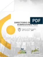 Subregiones PDET - Directorio ART Feb.24