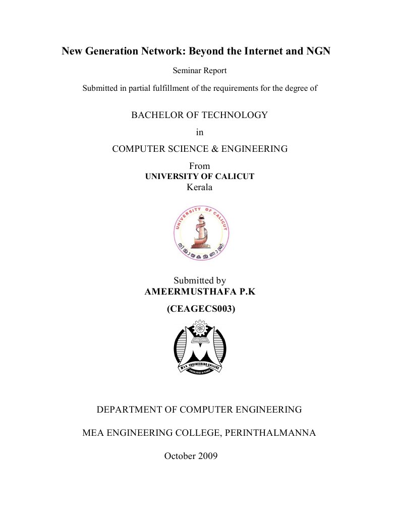 New Generation Network PDF Protocols Computer Network