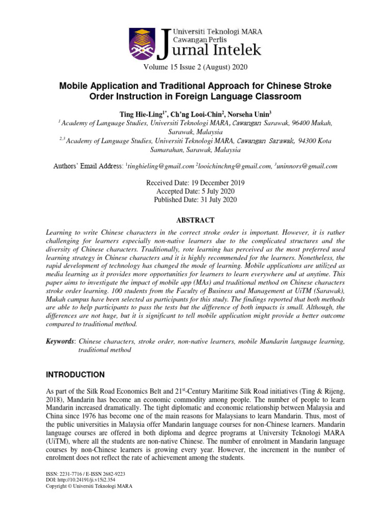 Mobile Application and Traditional Approach For CH | PDF | Learning ...