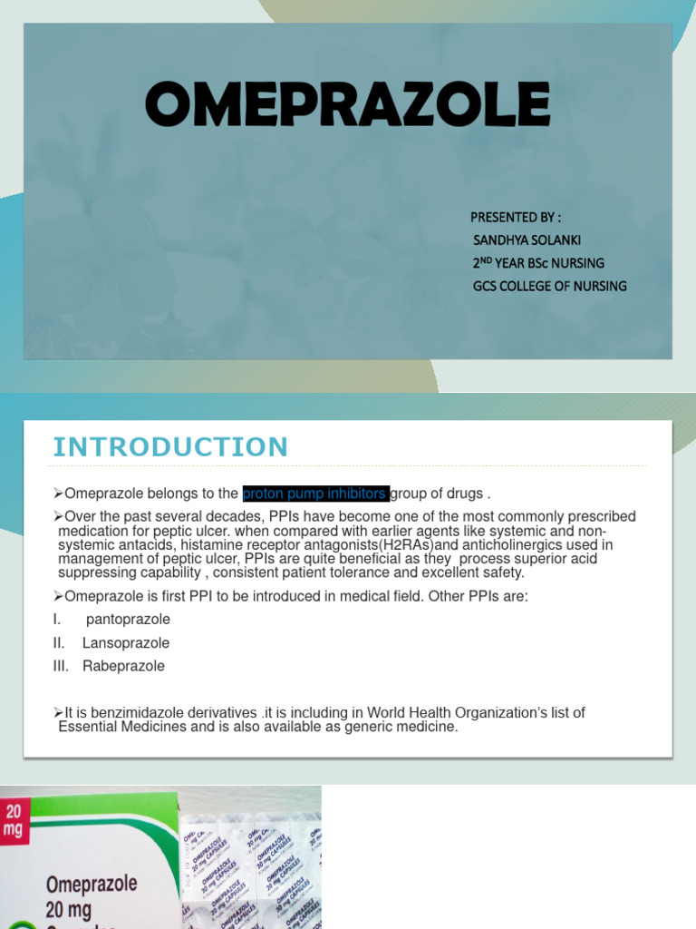 Omeprazole Pdf Gastroenterology Pharmacology
