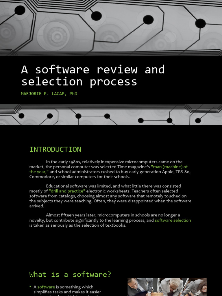Software Review and Selection Guide | PDF | Software | Computing