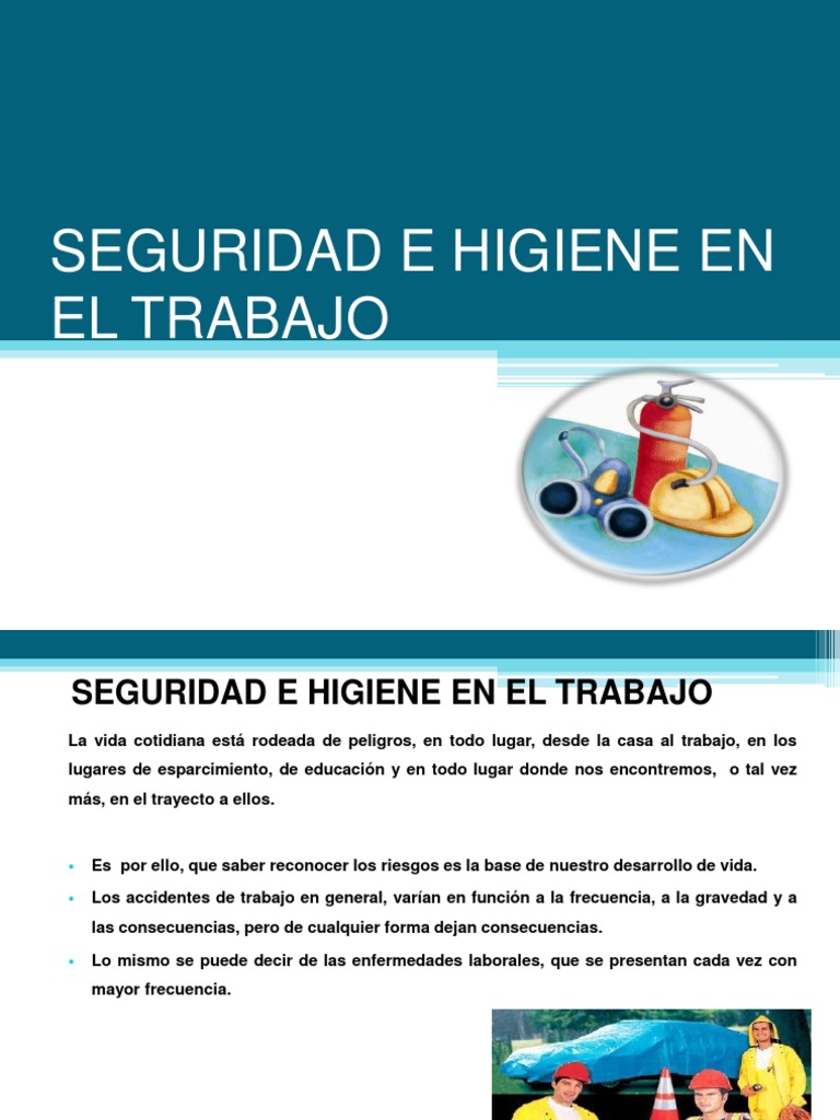 4.Seguridad e Higiene en El Trabajo