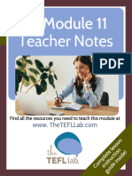B1 Module 11 Teacher Notes The TEFL Lab