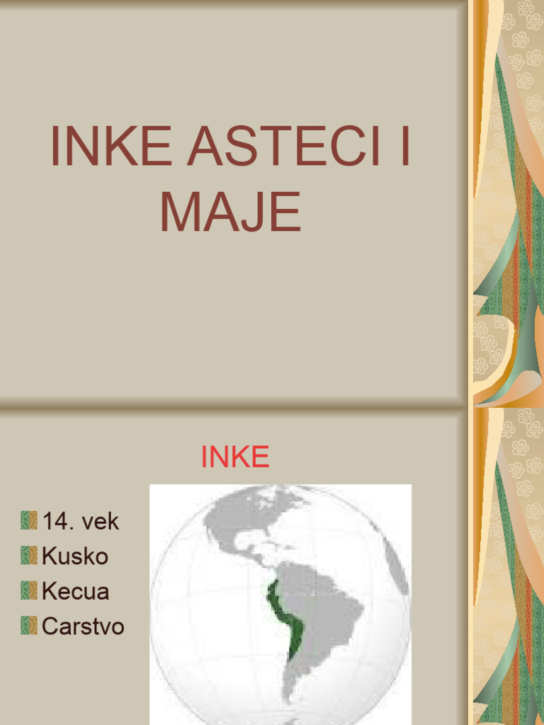 Inke Maje Asteci 7-4 Ivana I Selena | PDF