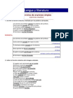 Ejercicios Resueltos Oraciones Simples