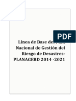 Linea de Base PLANAGERD 2014 VERSION FINAL 2