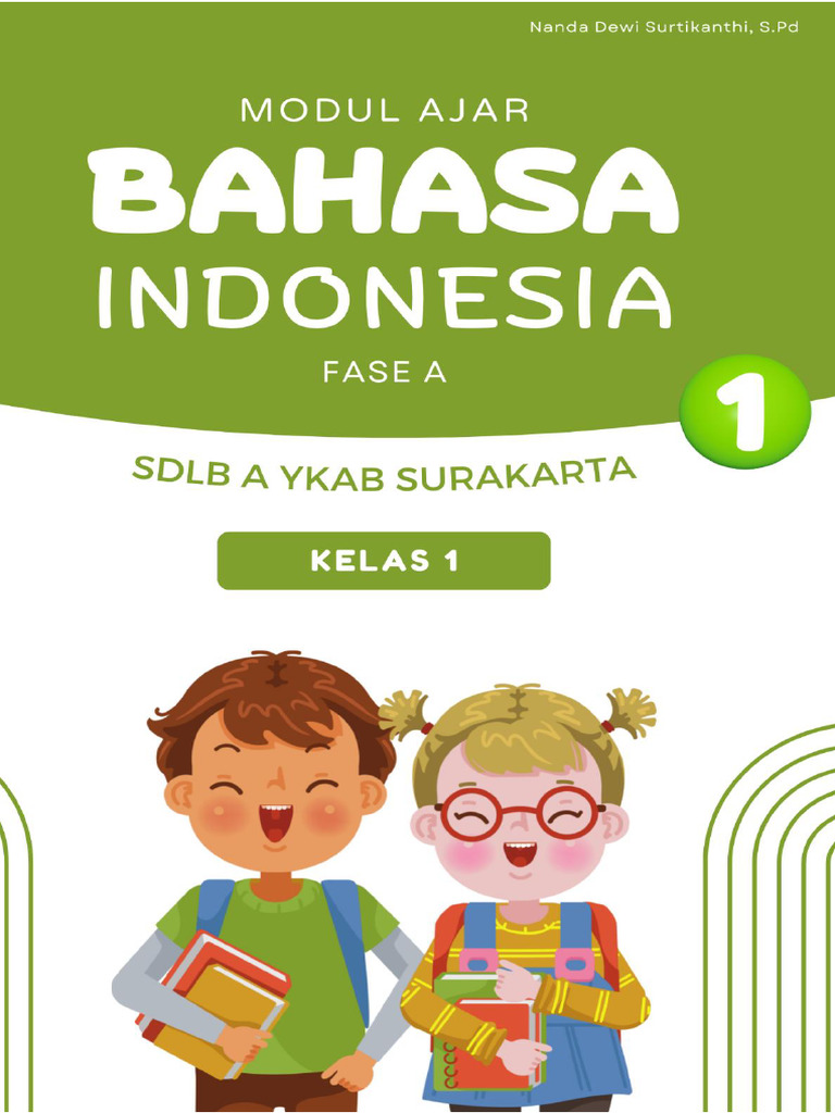 Modul Ajar Bahasa Indonesia Kelas 1 | PDF