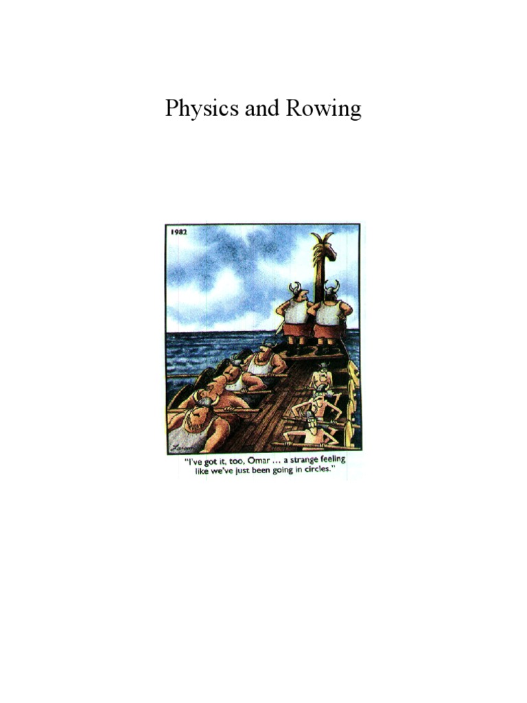 Physics&Rowing PDF Rowing (Sport) Rowing