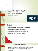 Sistem Informasi Manajemen Pertemuan 1