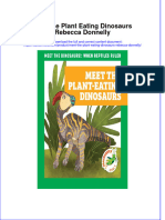 Full Ebook of Meet The Plant Eating Dinosaurs Rebecca Donnelly Online PDF All Chapter
