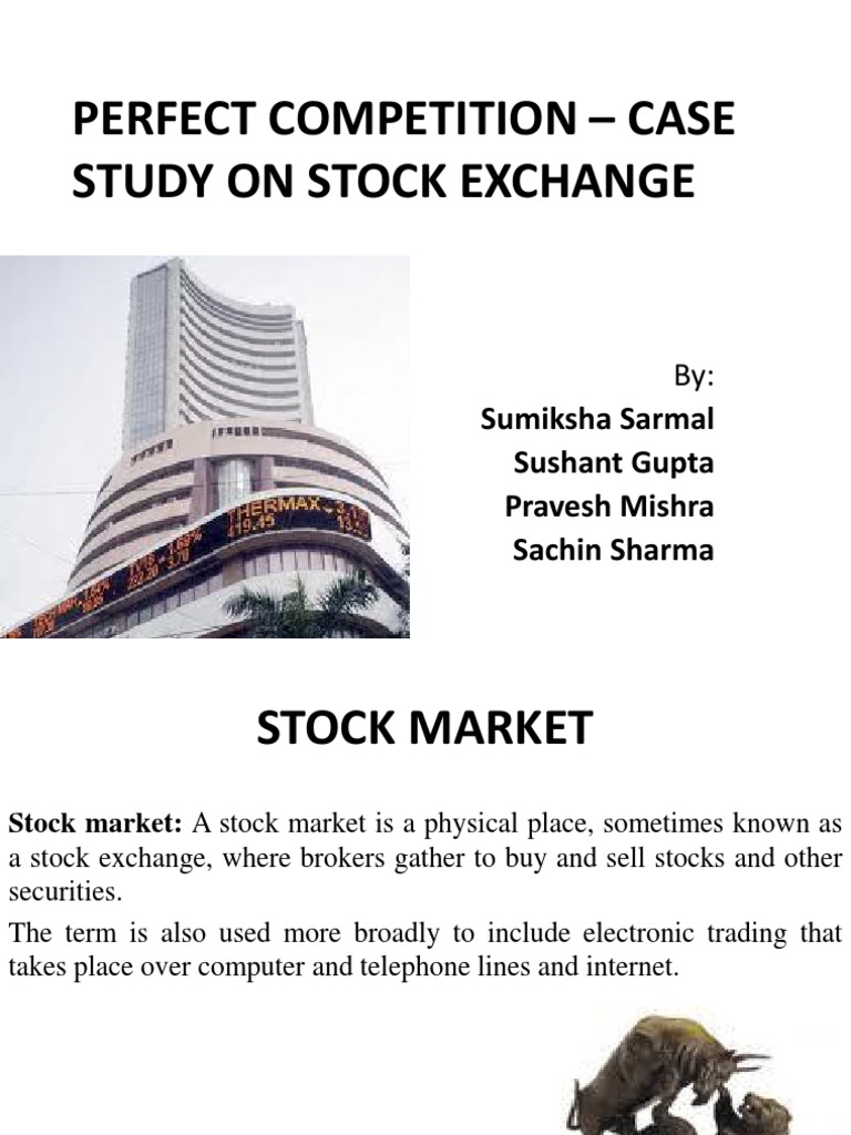 case study of stock market