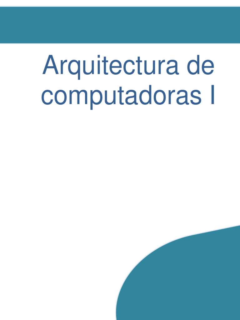 Arquitectura Computacional | PDF | Hardware de la computadora | Ascii