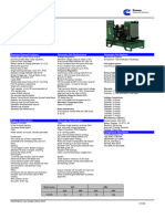 Diesel Powered Generating Sets C15 D5: Standard Genset Features Generator Set Performance Generator Set Options