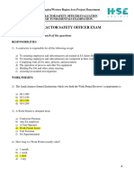 Aramco Contractor Safety Officer Exam