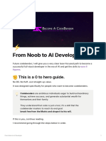 From Noob To AI Developer