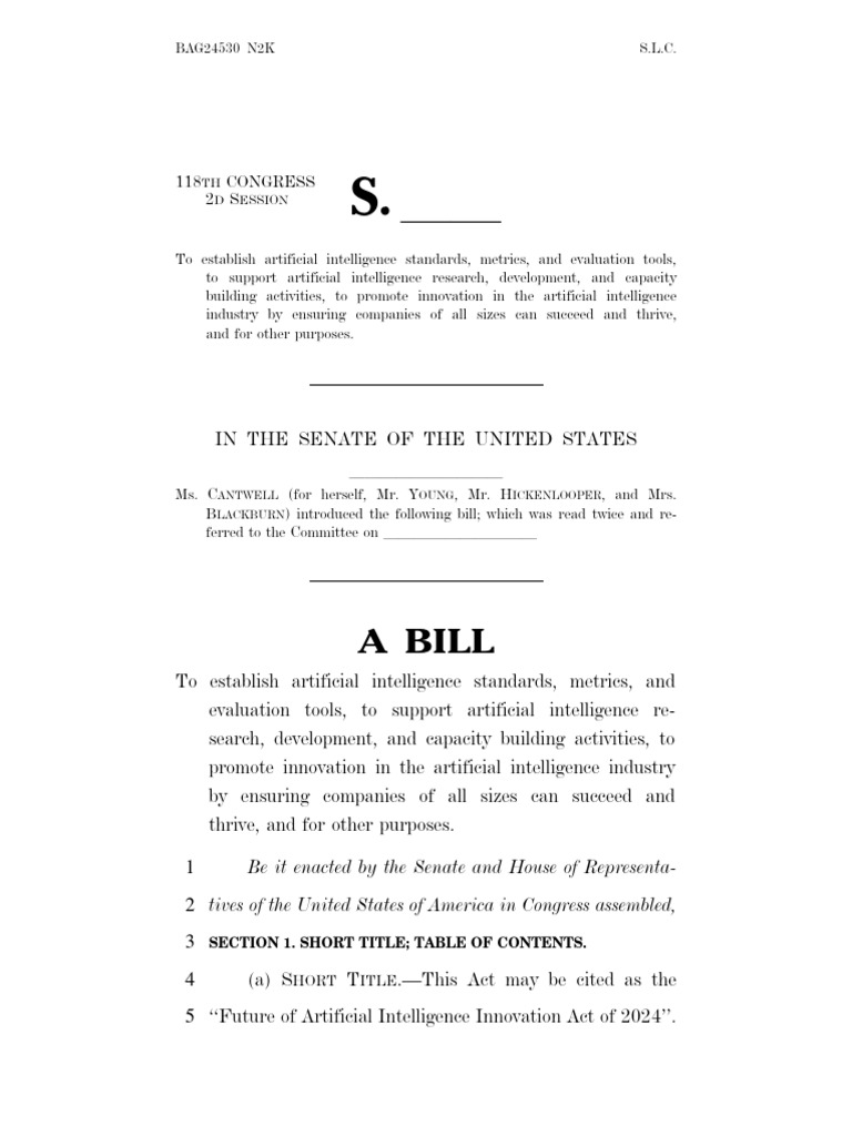 Future of ai innovation act bill text pdf artificial intelligence