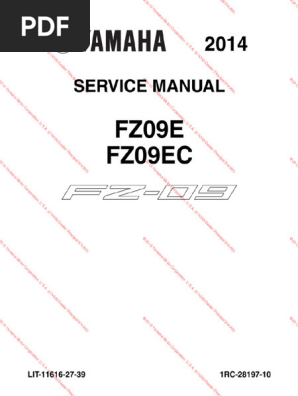 MT-09 2013 Service Manual | PDF