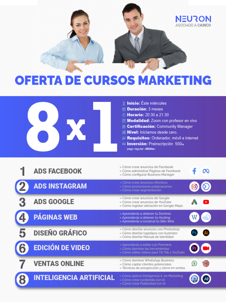 Curso de Marketing Digital en Facebook | PDF | Facebook | Marketing