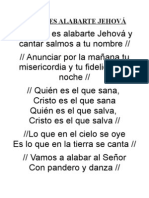 Bueno Es Alabarte JehovÁ y Cantar