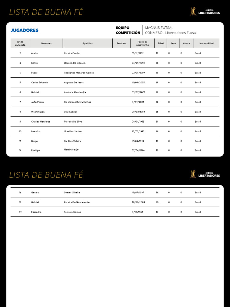 Conmebol libertadores futsal 123124 magnus futsal pdf
