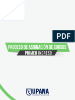 Proceso Asignación Cursos Primer Ingreso