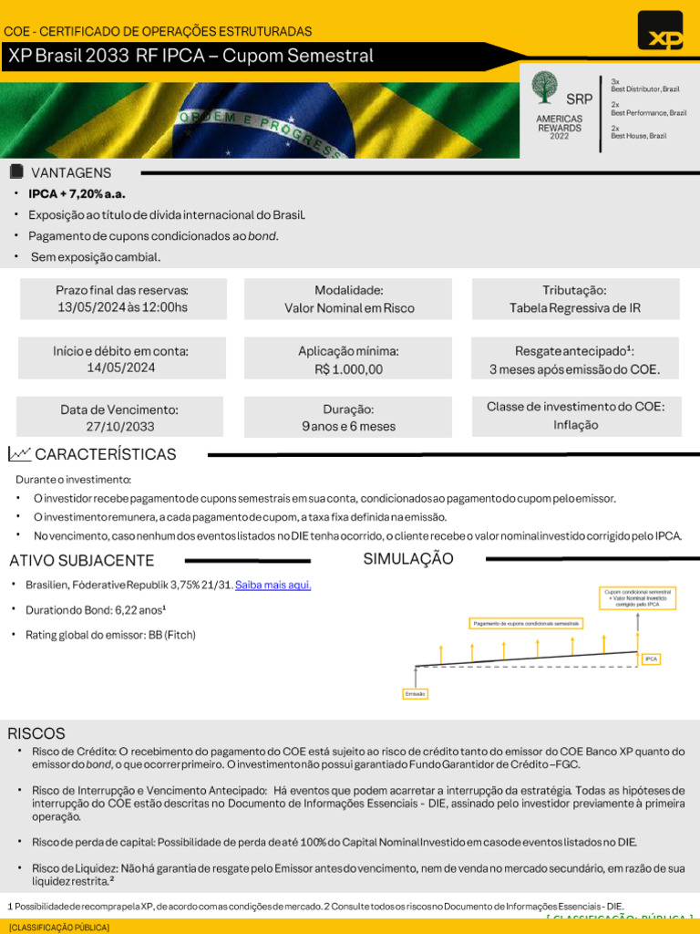 COE Brasil Soberano 2033 RF IPCA | PDF