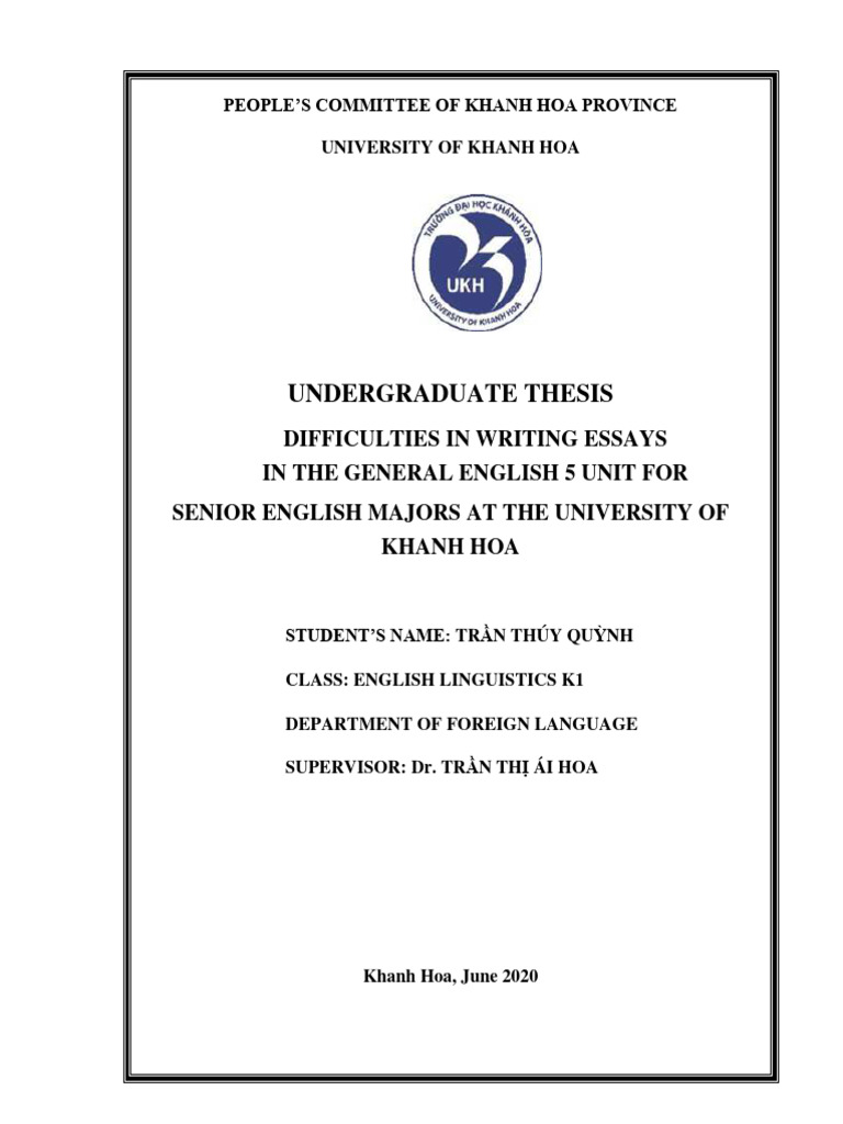 Essay Writing Challenges for English Majors | PDF | Survey Methodology ...