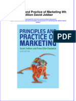 Full Ebook of Principles and Practice of Marketing 9Th Edition David Jobber Online PDF All Chapter
