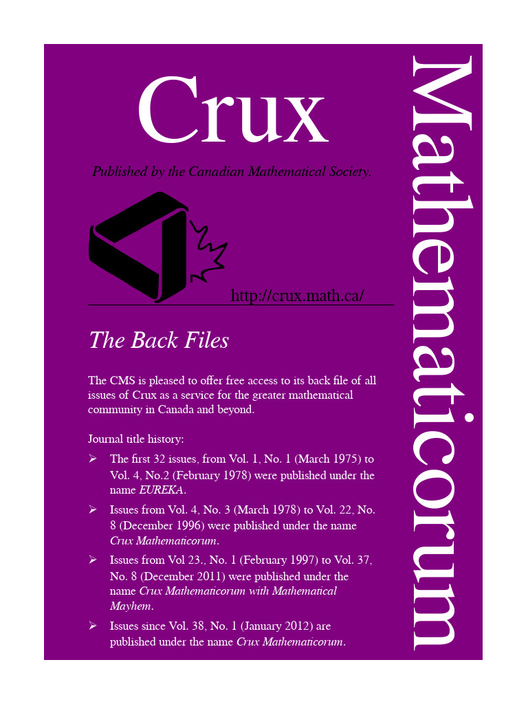Crux v15n10 dec pdf triangle quadratic equation